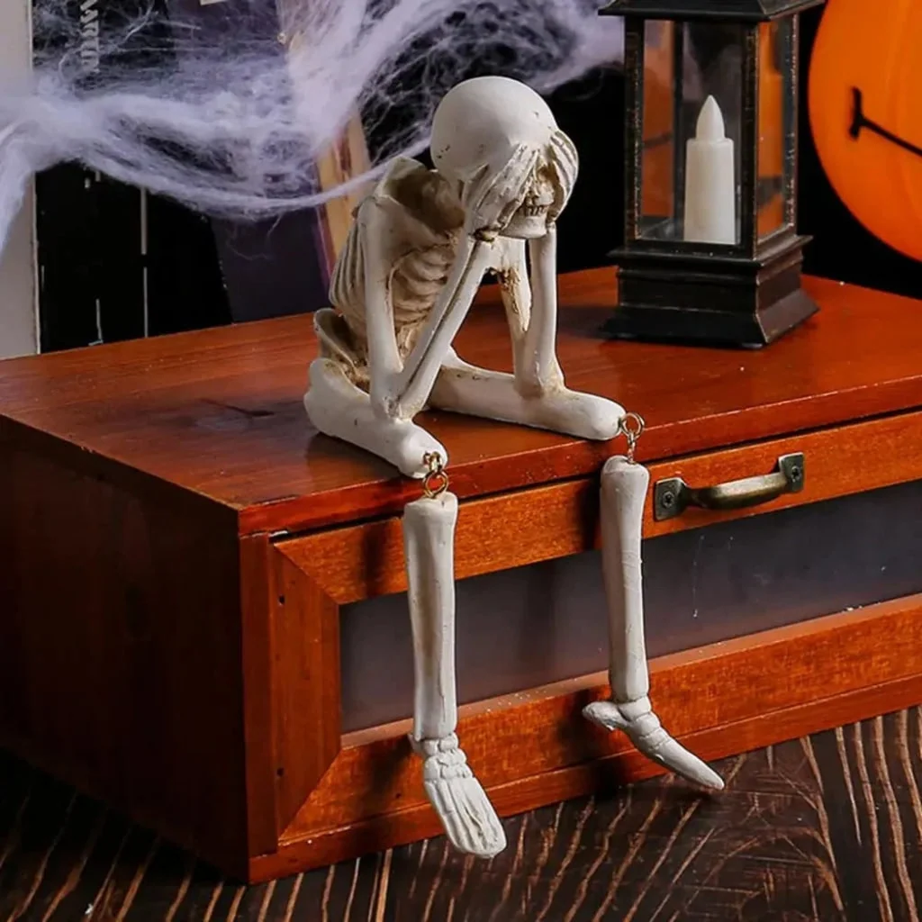 Halloween Decoration Skeleton Figurine Home Decor Accent - Image 8