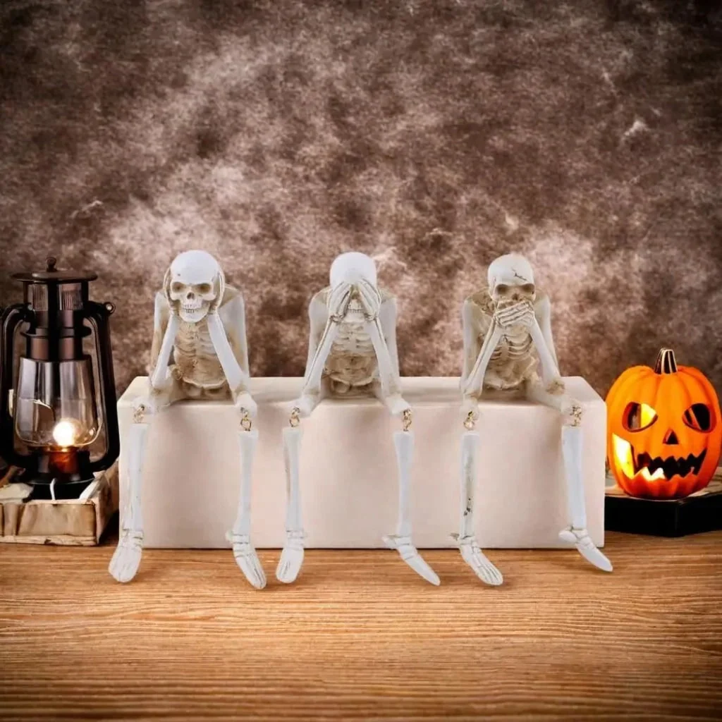 Halloween Decoration Skeleton Figurine Home Decor Accent - Image 4
