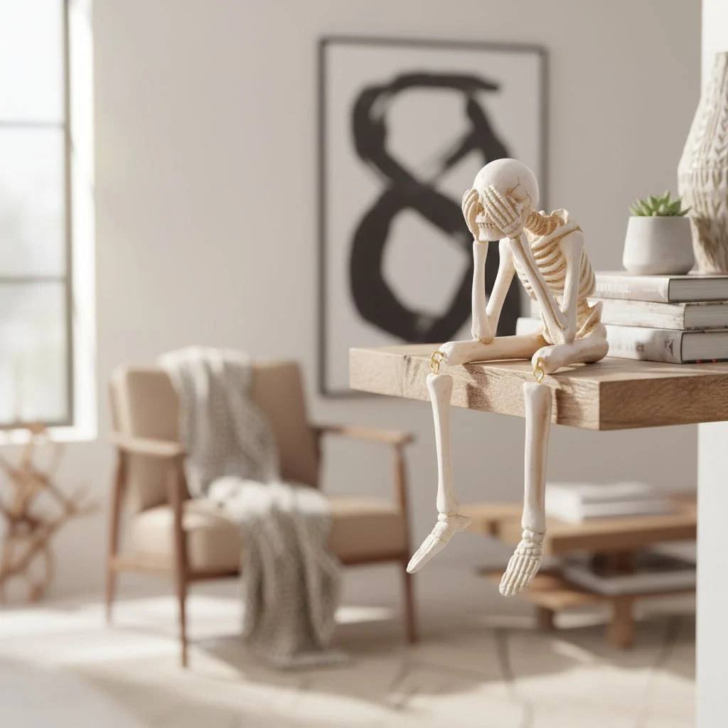 Halloween Decoration Skeleton Figurine Home Decor Accent - Image 5