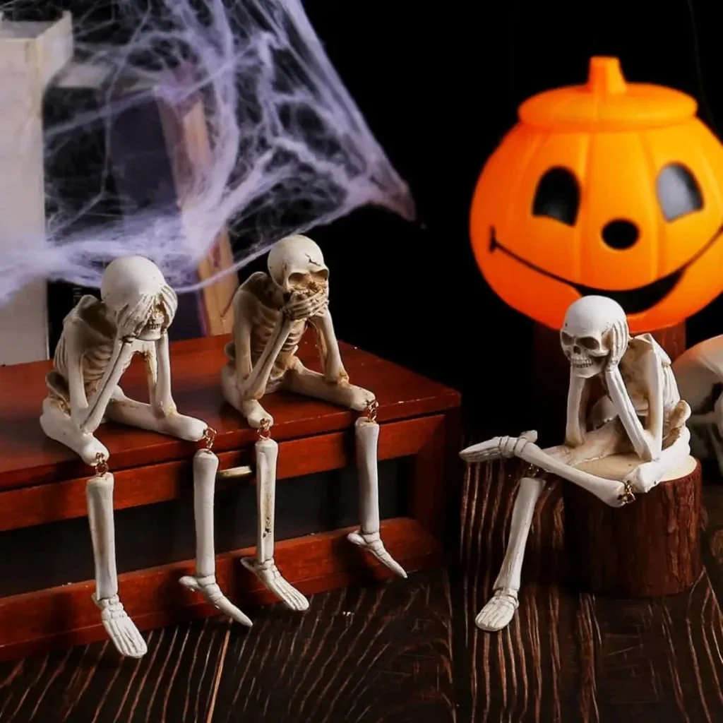Halloween Decoration Skeleton Figurine Home Decor Accent - Image 6