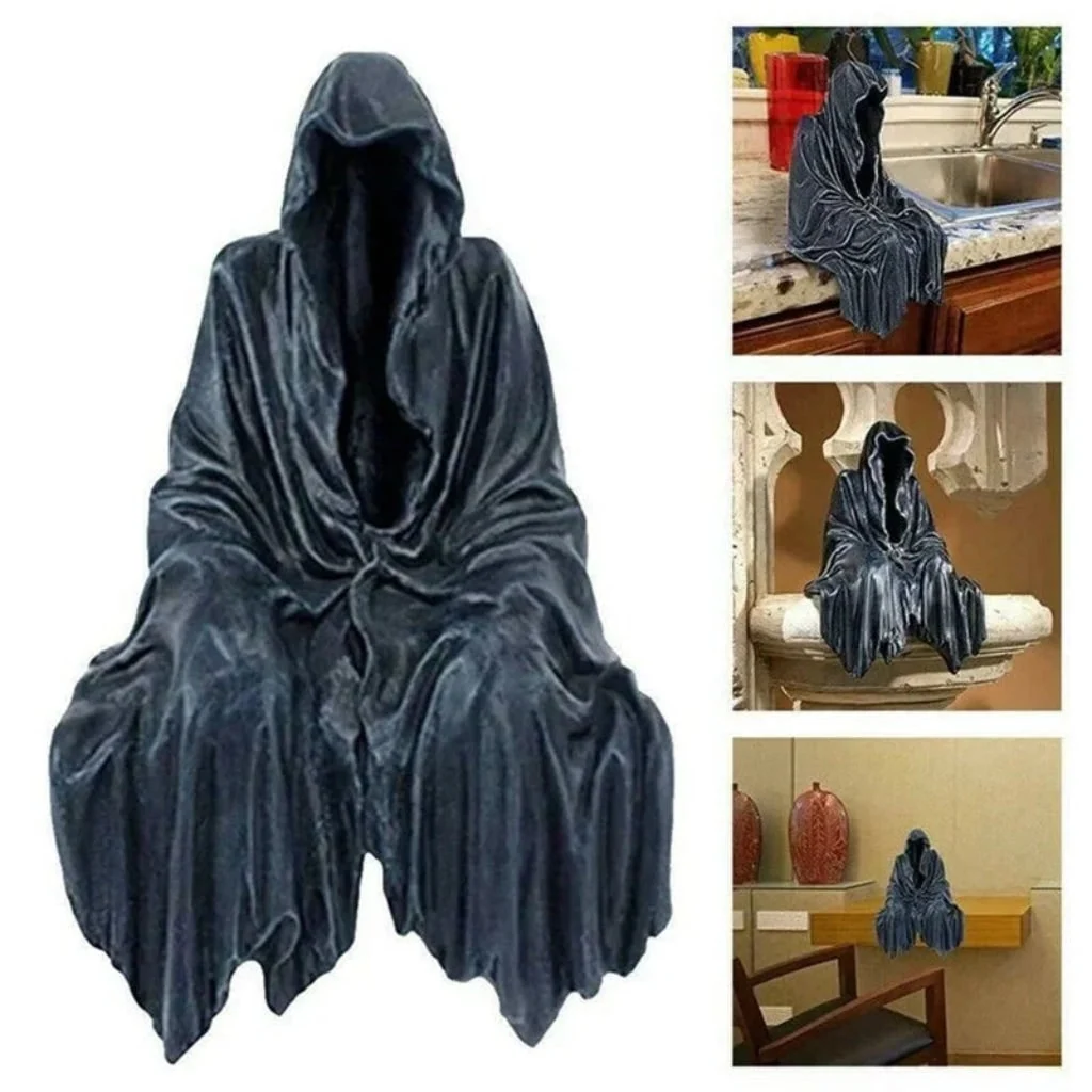 Halloween Decoration Compact Size Grim Reaper Statue - Image 2