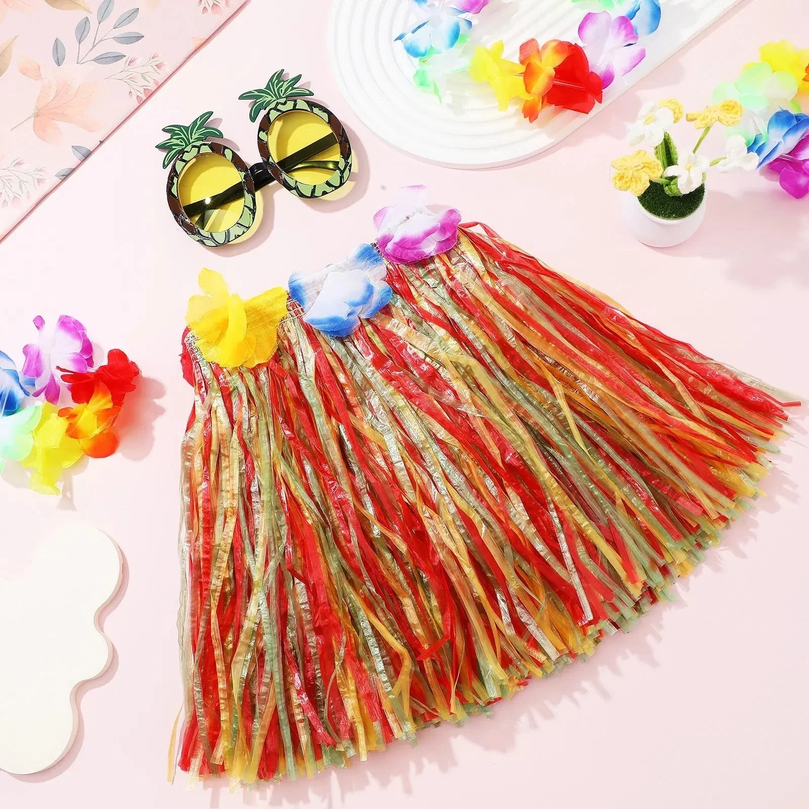 Halloween Costumes Hawaiian Outfit Set - Image 2