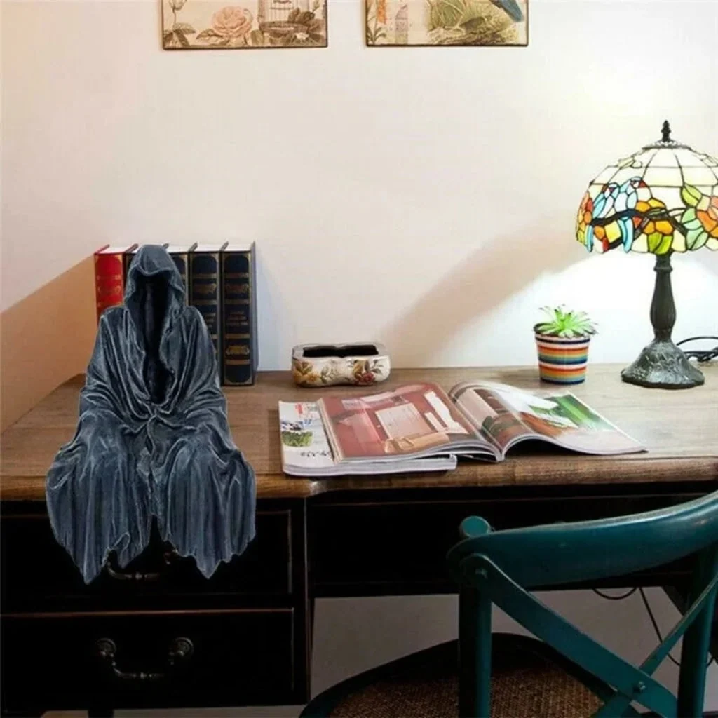 Halloween Decoration Compact Size Grim Reaper Statue - Image 4